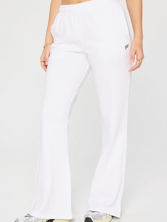 Fabletics Pants - Fabletics Year Round Terry Flare Pants White L NWT